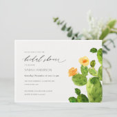 INVITATION FÊTE DES MARIÉES DE FLEURS CACTUS DE DÉSERT DE COU (Debout devant)