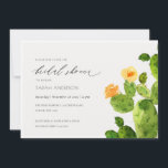 INVITATION FÊTE DES MARIÉES DE FLEURS CACTUS DE DÉSERT DE COU<br><div class="desc">Si vous avez besoin d'une personnalisation ou d'autres éléments correspondants,  n'hésitez pas à me contacter à l'adresse yellowfebstudio@gmail.com</div>