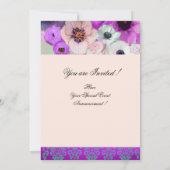 Invitation Fête des mariées DE FLEURS D'ANÉONE ET DE ROSES PU (Dos)