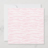 Invitation Fête des mariées de fleurs d'aquarelle rose (Dos)