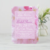 Invitation Fête des mariées de fleurs de cerises (Debout devant)