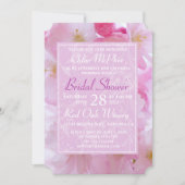 Invitation Fête des mariées de fleurs de cerises (Devant)