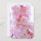 Invitation Fête des mariées de fleurs de cerises (Dos)