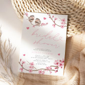 Invitation Fête des mariées de fleurs de cerisier d'aquarelle