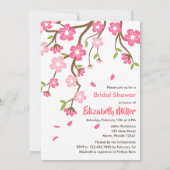 Invitation Fête des mariées de fleurs de cerisier Sakura (Dos)