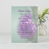 Invitation Fête des mariées de fleurs de tulipes violettes (Debout devant)