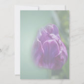 Invitation Fête des mariées de fleurs de tulipes violettes (Dos)