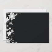 Invitation Fête des mariées de fleurs hivernales (Dos)