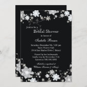 Invitation Fête des mariées de fleurs hivernales (Devant / Derrière)