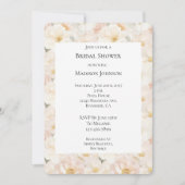 Invitation Fête des mariées de fleurs roses (Devant)