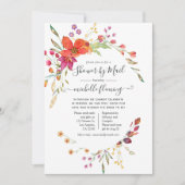 Invitation Fête des mariées de fleurs sauvages de printemps p (Devant)