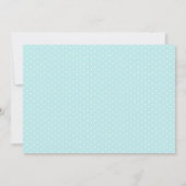 Invitation Fête des mariées de flocon de neige bleu glace (Dos)