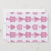 Invitation Fête des mariées de gâteau Coquette Coquette Coeur (Dos)