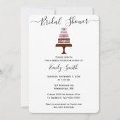 Invitation Fête des mariées de gâteau Mariage moderne (Devant)