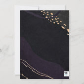 Invitation Fête des mariées de géoode métallique (Dos)