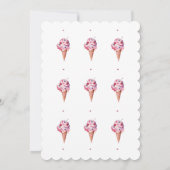 Invitation Fête des mariées de glace rose à Parties scintilla (Dos)