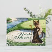 Invitation FÊTE DES MARIÉES de GOLF pour golfeur Amoureux des (Debout devant)