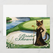 Invitation FÊTE DES MARIÉES de GOLF pour golfeur Amoureux des (Devant / Derrière)