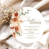 Invitation Fête des mariées de grains coupés en bois rustique