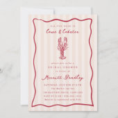 Invitation Fête des mariées de homard de gribouille (Devant)