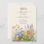 Invitation Fête des mariées de jardin botanique Fleur sauvage (Devant)