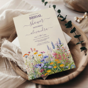 Invitation Fête des mariées de jardin botanique Fleur sauvage