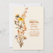 Invitation Fête des mariées de jardin botanique fleur sauvage (Devant)