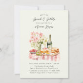 Invitation Fête des mariées de jardin de Brunch et Bubbly (Devant)
