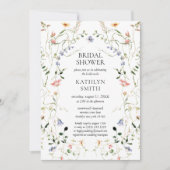 Invitation Fête des mariées de jardin fleuri fleur sauvage (Devant)