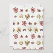 Invitation Fête des mariées de jardin fleuri fleur sauvage de (Dos)