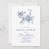 Invitation Fête des mariées de jardin victorienne Dusty (Devant)