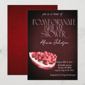 Invitation Fête des mariées de la branche de grenade (Devant / Derrière)