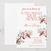 Invitation Fête des mariées de la branche de grenade (Devant / Derrière)