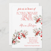Invitation Fête des mariées de la branche de grenade (Devant / Derrière)