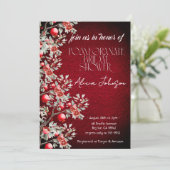 Invitation Fête des mariées de la branche de grenade (Debout devant)