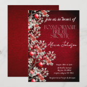 Invitation Fête des mariées de la branche de grenade (Devant / Derrière)