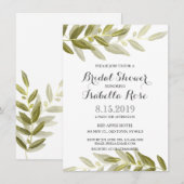 Invitation Fête des mariées de la branche d'olivie (Devant / Derrière)