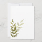 Invitation Fête des mariées de la branche d'olivie (Dos)