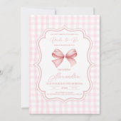Invitation Fête des mariées de la corbeille rose (Devant)