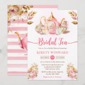 Invitation Fête des mariées de la fête du thé aux fraises d'a (Devant / Derrière)