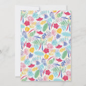 Invitation Fête des mariées de la forêt tropicale sauvage ros (Dos)