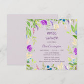 Invitation Fête des mariées de la frontière florale de l'orch (Devant / Derrière)