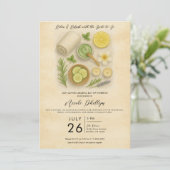 Invitation Fête des mariées de la Journée de la beauté de Spa (Debout devant)