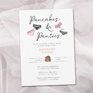 Invitation Fête des mariées de la lingerie Party Pancakes