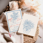 Invitation Fête des mariées de la main frais hors 