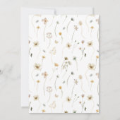 Invitation Fête des mariées de la mariée à l'abeille - mignon (Dos)