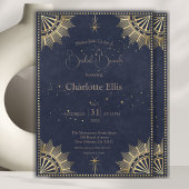 Invitation Fête des mariées de la Marine du Soleil céleste et