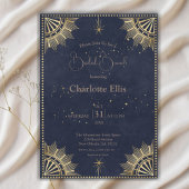 Invitation Fête des mariées de la Marine du Soleil céleste et