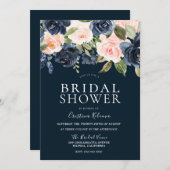 Invitation Fête des mariées de la marine et de l'aquarelle (Devant / Derrière)