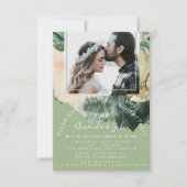 Invitation Fête des mariées de la partie de l'engagement Phot (Devant)